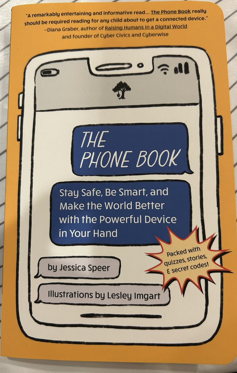 The Phone Book @SpeerAuthor was a very interesting manual for phone/ social media/ internet safety! Every young phone user should read. #BookAllies