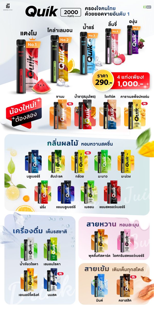 🎁 Ks Quik 2000คำ
 4 แท่ง 1,000บาท​เท่านั้น

🏍️ มีส่งด่วน
🚚 จัดส่งทั่วประเทศ
📥สั่งซื้อได้ทางLine@นะคะ
Line ID : @kurvevip

Link line : lin.ee/k2F2mQPs

#พอตไฟฟ้า​ #พอตใช้แล้วทิ้ง #พอตบุหรี่ไฟฟ้า #KSQuik2000 #พอตราคาถูก #บุหรี่ไฟฟ้า​ #พอตพร้อมส่ง #งานดี #พอต #RIPTwitter