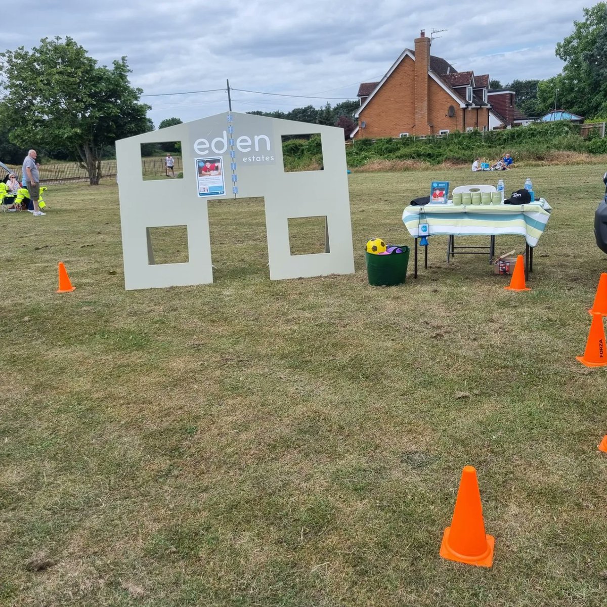 **PICNIC ON THE REC** 
Come and see us today...
SCORE a GOAL through the <a href="/EdenEstateAgent/">Eden Estates</a> house 
All proceeds go to <a href="/Space2BeMe/">Space2BeMe</a>

£2.00 A GO.
* A bag of sweets for every goal 
* A football for a Hat-trick 
* All Hat-trick scorers go into prize draw for £100 ' LOVE TO SHOP' voucher