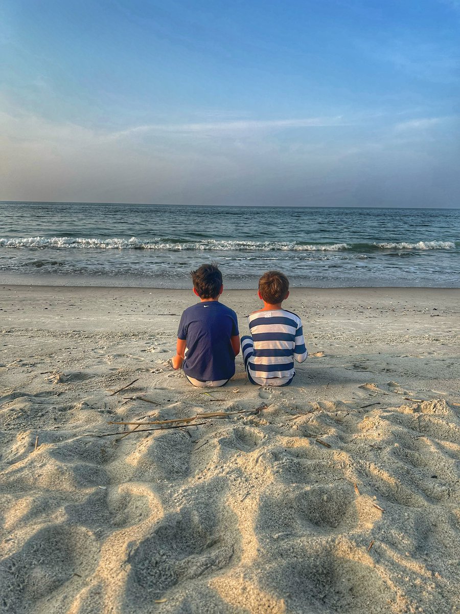 Yesterday morning at 6am I took my two oldest sons out to the ocean. 
We talked about mortality and our souls. The greatness of God is all around us! 
It was a priceless moment.