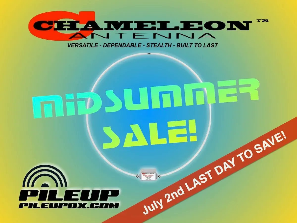 pileupdx's tweet photo. Today is the LAST DAY of our "Midsummer Sale"! Save 100€ on the Chameleon RXL RX Loop! Interested in other things? See all deals here! https://t.co/cERweSrnr4 #hamradio #radiosport #SDR #QRP #X6100 #FTDX10 #SunSDR2DX #ModMic #Inrad #Yaesu #Xiegu #FHN #chamleleonantenna https://t.co/GWvpWUvkLX