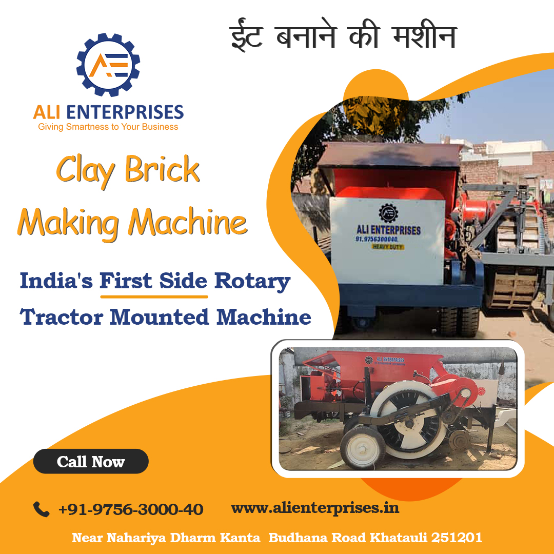 ALIENTE74076863's tweet image. CLAY BRICKS MAKING MACHINE
India's First Side Rotary Tractor Mounted Machine
Single die, Double die, Triple die,
#bricksmakingmachine #bricksmachine
#ali #alienterprises #Claybricks
Call:- 97-563000-40
alienterprises.in