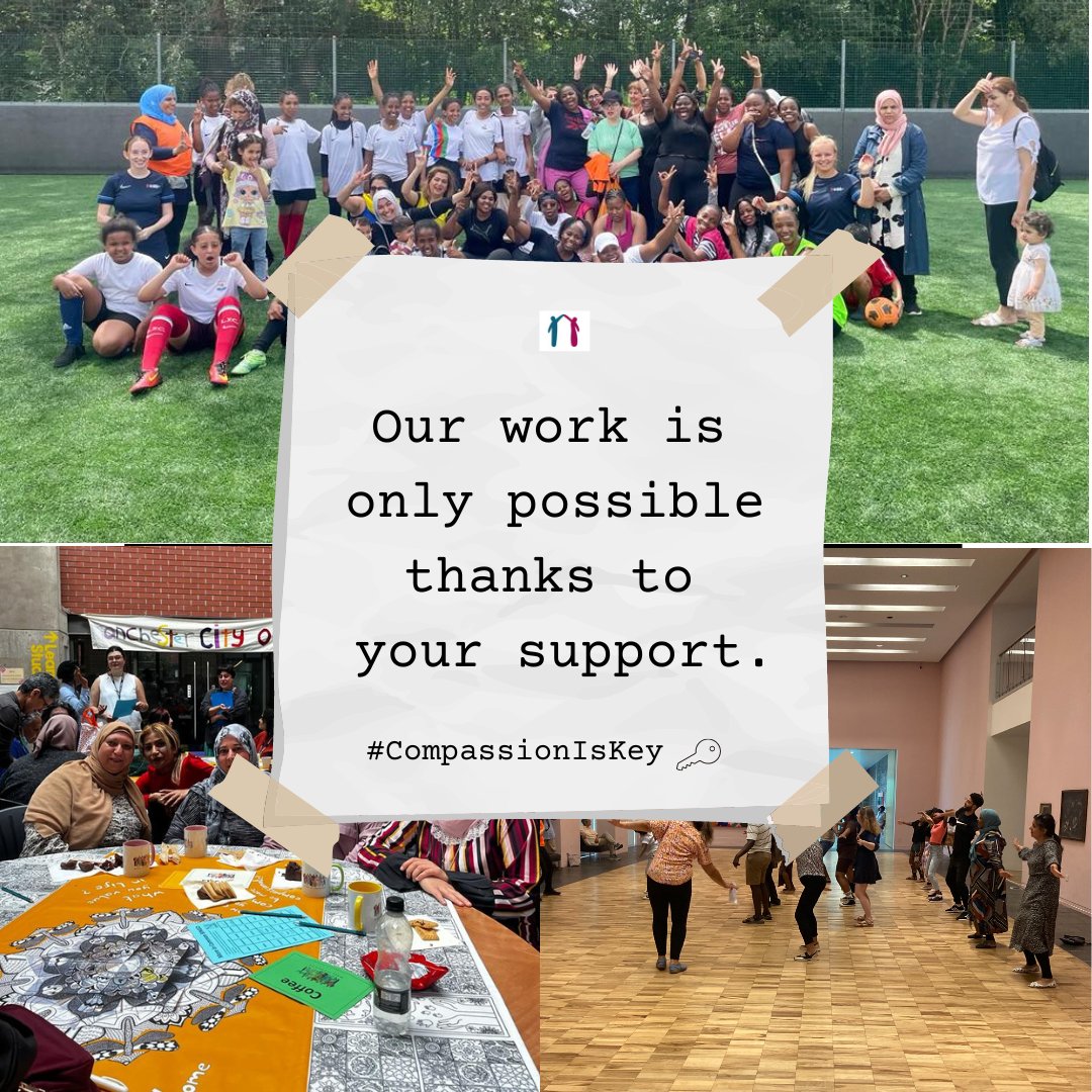 ManchesterCoS's tweet image. Would you consider making a donation ❓

#RefugeeWeek was outstanding, but we need your support to continue our #events programme. 🧡 

Donate now 👉localgiving.org/appeal/compass…

Or set up regular giving at 👉manchester.cityofsanctuary.org/donate/

Thank you. #CompassionIsKey 🔑