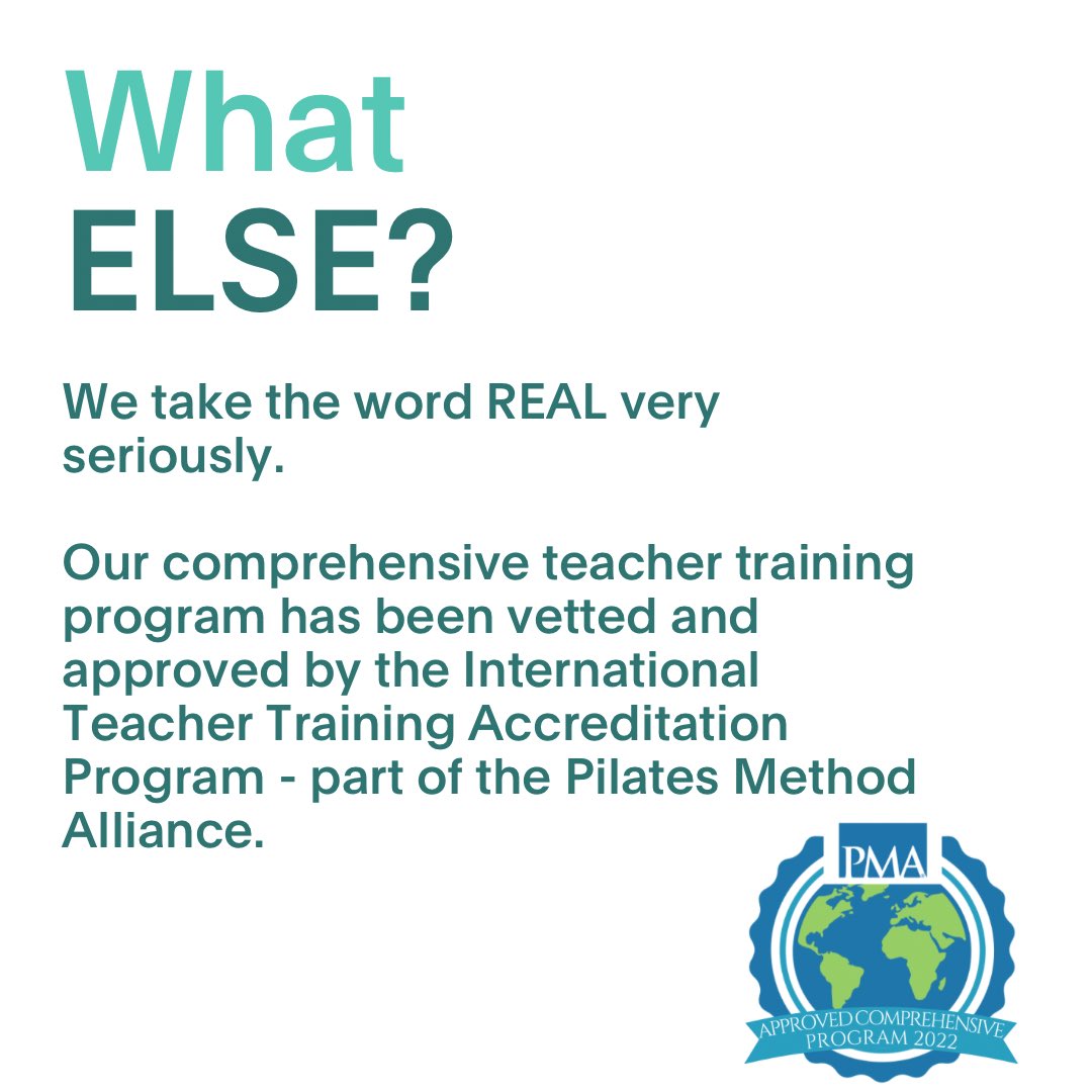 Our two week Summer Intensive begins this July.
realpilates.com