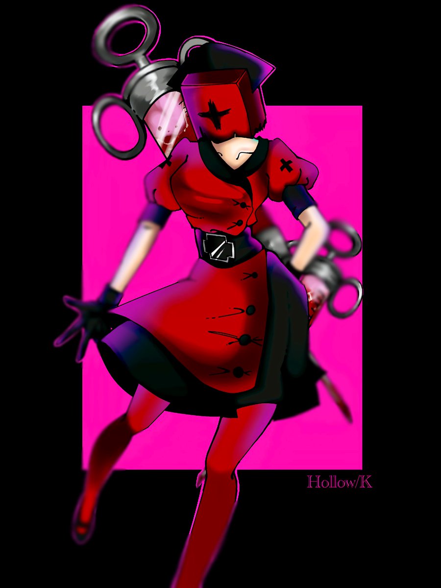 Ka_11_11_'s tweet photo. 『❤️🖤❤️🖤』
#darkdeception
#darkdeceptionchapter4
#reapernurse
#illustration https://t.co/Whkmivwm7y