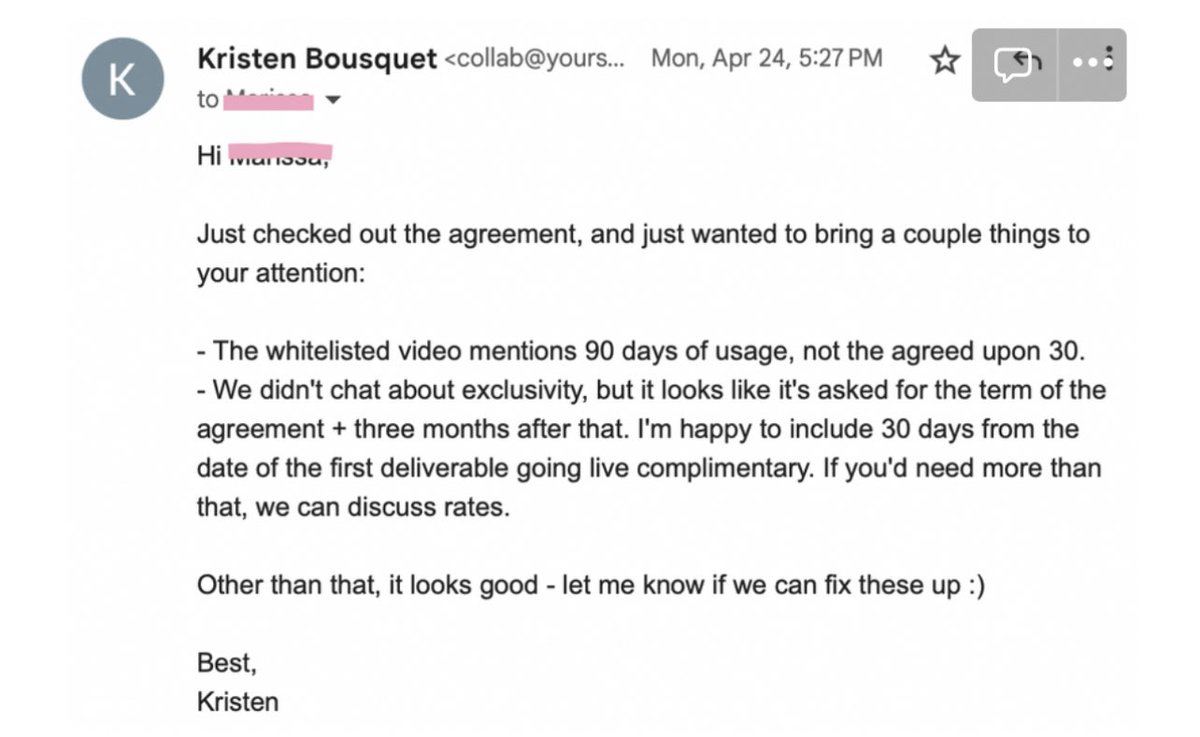 How do you bring up contract terms that you’re not comfortable with and would like changed? 

Here’s an example 👇