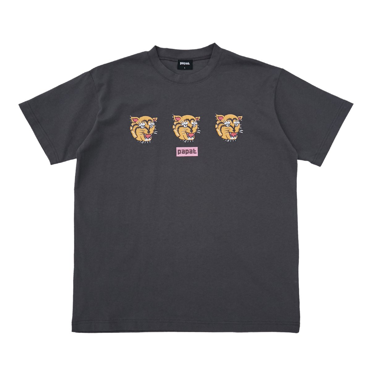 papat_jp's tweet photo. ＼ 夏映えTシャツ ／

papatのオリジナルキャラクター、パパットラ🐯が
フロントに。
プリントとピンクのロゴが映え◎

----------------------
PAPATTORA S/S TEE
https://t.co/Brnl2jz4U9
----------------------

#PAPAT #パパット #ストリートファッション
 #streetfashion #streetfashion #fypシ https://t.co/p4N4dvtK1f