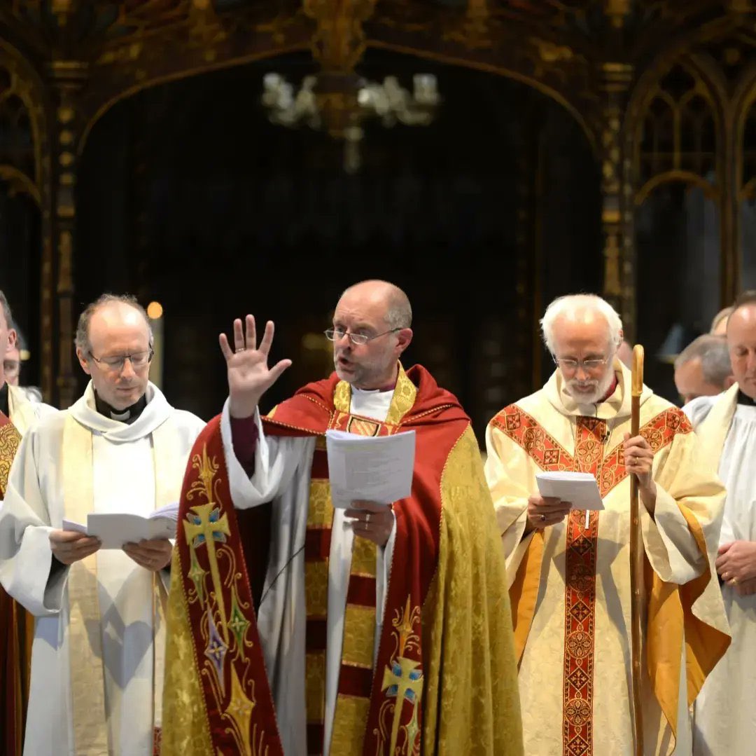 matthewporteruk's tweet photo. Delighted to be the ordaining bishop yesterday of 17 new priests in @DioManchester in a joyful service in @ManCathedral #ordinations #petertide #moreoil https://t.co/1JdCQfdKI8