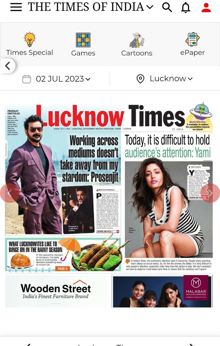 saikatbiswas070's tweet photo. Pan India #Superstar @prosenjitbumba  today in all over India cover page of Times of India. ❤️🙏🏻 https://t.co/W4fmtyC2h9