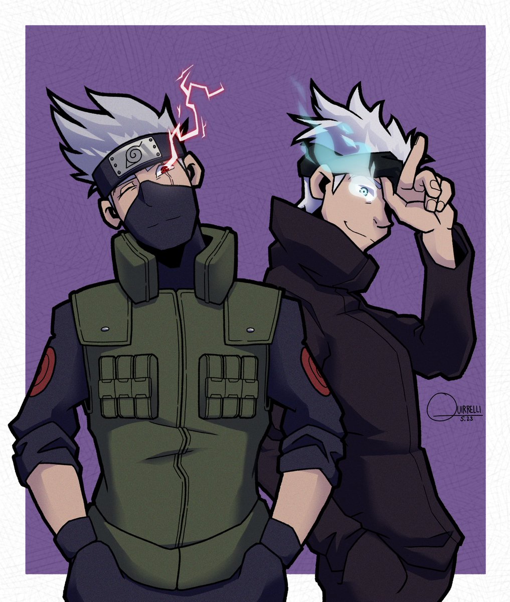Quirrelli's tweet photo. I may be basic

#naruto #kakashi #jujutsukaisen #gojo https://t.co/XtDkB5KtBn