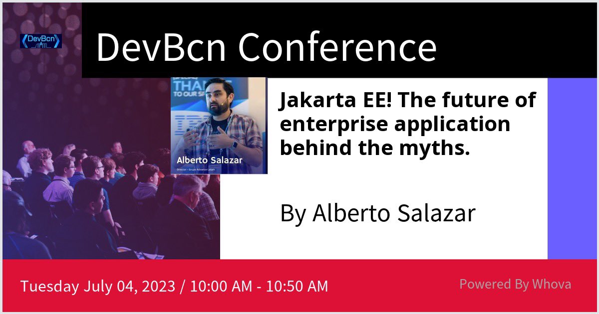 betoSalazar's tweet photo. Just adding last details of real world experiences on my talk about Java Enterprise Applications. Don’t miss to attend the great @dev_bcn with the #java @EcuadorJUG community @Auth0Ambassador @Java_Champions https://t.co/KdtOKkxYP9