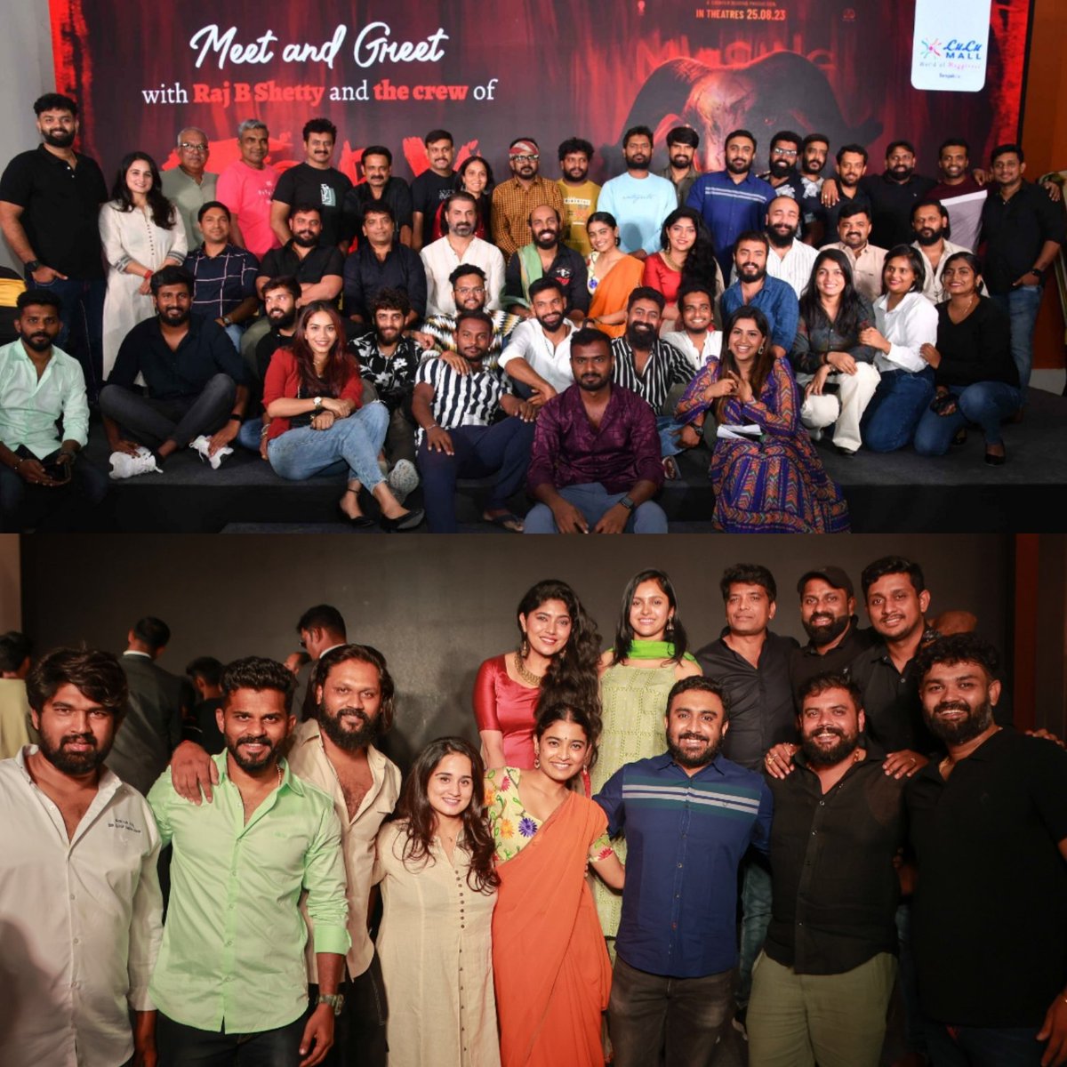 lighterbuddha's tweet photo. Some candid moments from the first look unveiling of our Movie TOBY❤️
#TOBY #TobyFirstLook #TobyOnAug25
@rajbshettyOMK #BasilALChalakkal @Chaithra_Achar_ @samyuktahornad #PraveenShriyan @m3dhun @lighterbuddha @AgasthyaFilms @SmoothSailors1 @KvnProductions https://t.co/c5hlJEuoNV