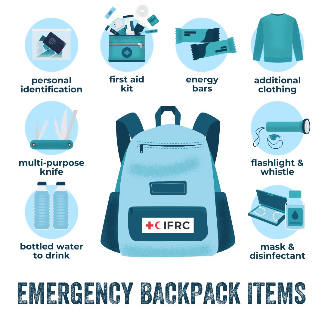 What should be in an emergency backpack? ⛑️