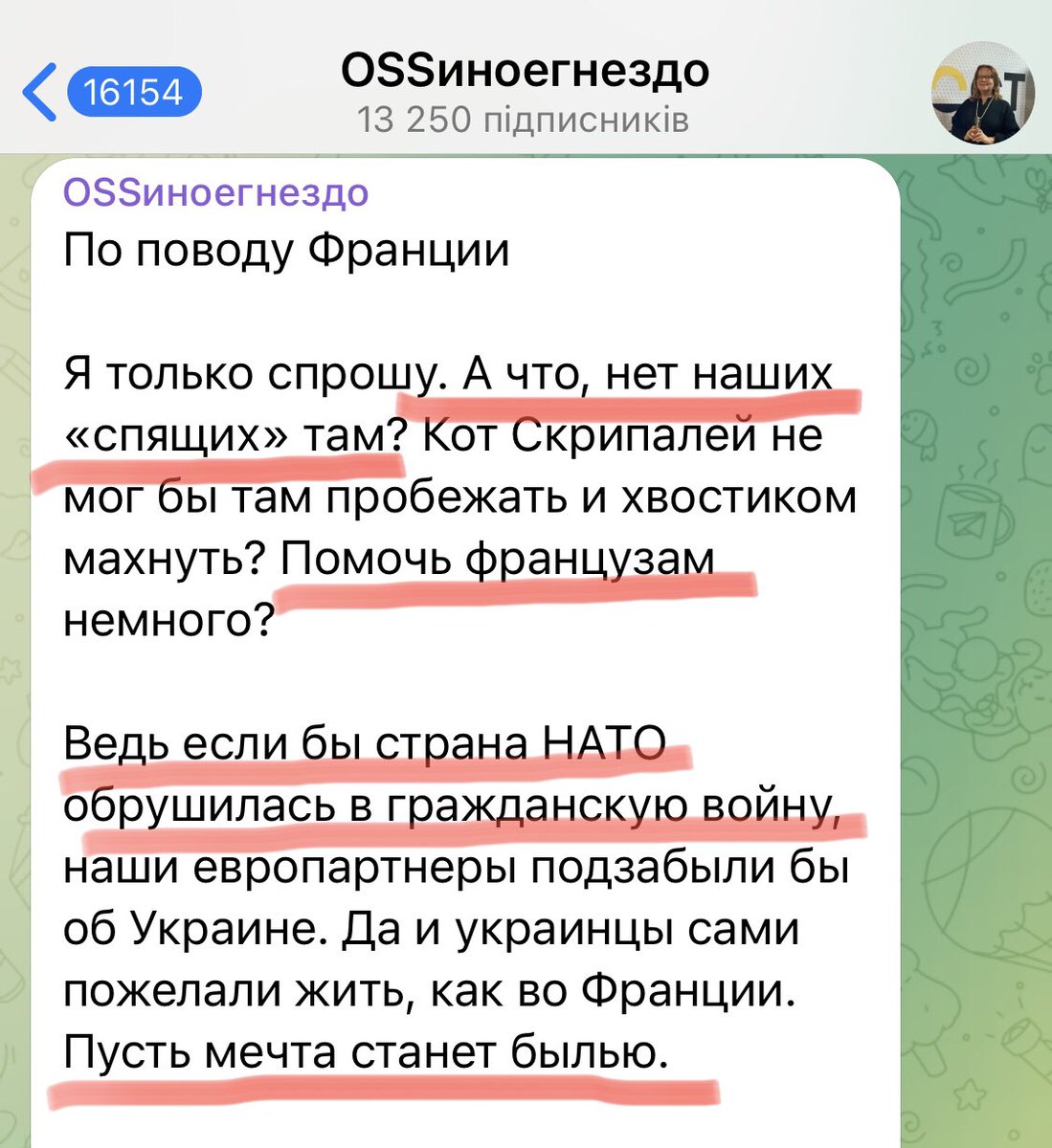 den_kazansky's tweet photo. Сотрудница российской госпропаганды Наталия Осс призывает РФ использовать свою агентуру, чтоб разжечь во Франции гражданскую войну

Как обычно, русские нацисты не прячутся и открыто признаются, что их мечта - это массовые убийства и кровь в Европе

Надо на французский перевести https://t.co/6dpsf6E2EF