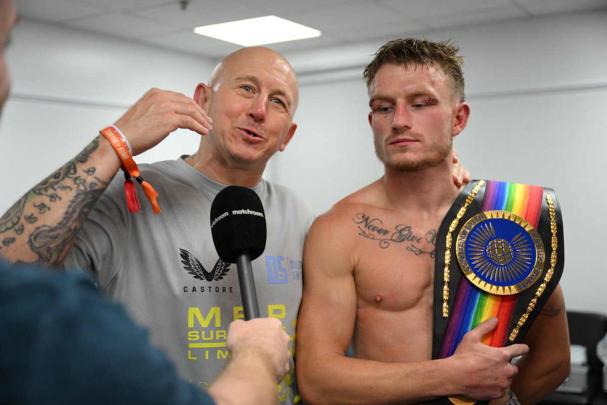 What a duo these two are. <a href="/daltonsmith08/">dalton smith</a> has always been so determined to win the British Title outright and present it to his family for keeps. Last night he did that. 👏 

Some wholesome dressing room reaction from last night 👇
youtu.be/FJMcRADy6_s