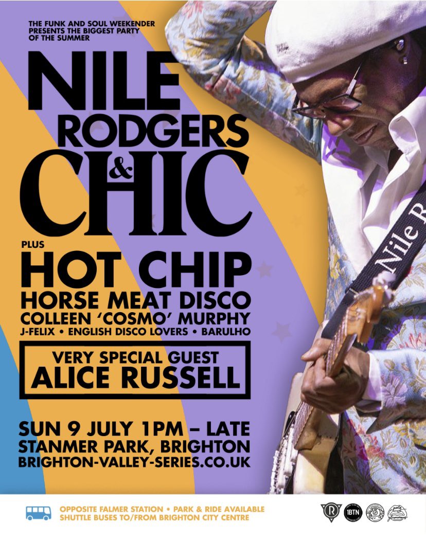 Can’t make this now 😞 2 tickets available £40 each ( less than fv) if anyone interested 🕺 🍺#nilerodgers