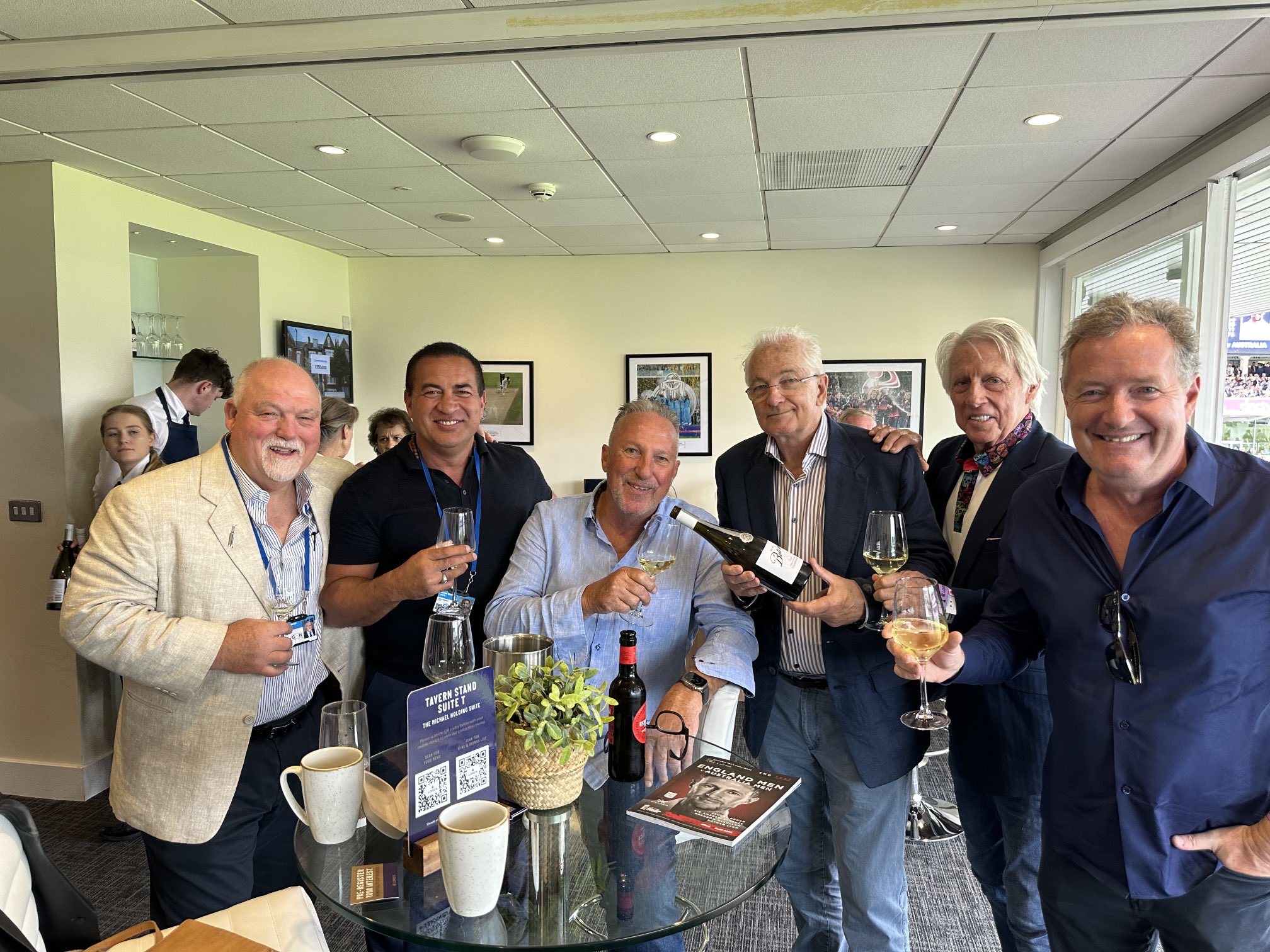 Piers on Twitter "Spot the cricket legends… (I’m the one on the