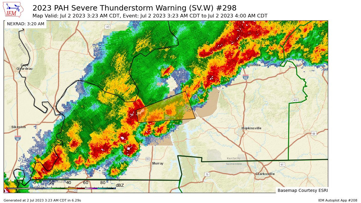 EASAlerts's tweet photo. PAH issues Severe Thunderstorm Warning [wind: 60 MPH (RADAR INDICATED), hail: 0.75 IN (RADAR INDICATED)] for Caldwell, Livingston, Lyon, Marshall [KY] till 4:00 AM CDT https://t.co/VM2kdoTGcV https://t.co/e9CUT742Pm