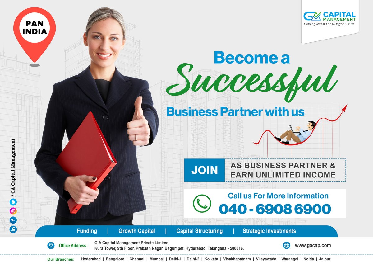 GACM_official's tweet photo. Join us as a BUSINESS PARTNER &amp; EARN UNLIMITED INCOME!

#investmentplanning #gacap #investwithus #angelinvestors #venturecapital #unlistedshares #financialservices #investements #wealthmanagement #financialplanning #moneymanagement https://t.co/KXlpC6l2OC