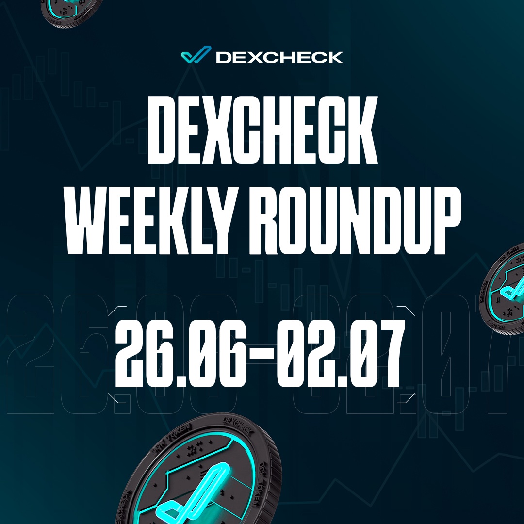 DexCheck_io's tweet photo. Another #DexCheck weekly roundup is here:

🔥 Rookie, Expert, and Oracle tiers introduced
😇 Ilan Rakhmanov, CEO of @Chain_GPT, joined as DexCheck Angel 
🤝 Partnership with @KaironLabs
🗓 IDO calendar unveiled 
🚀 Telegram bot suite announced

Stay tuned for more next week! 💫 https://t.co/Du24MQlvBR