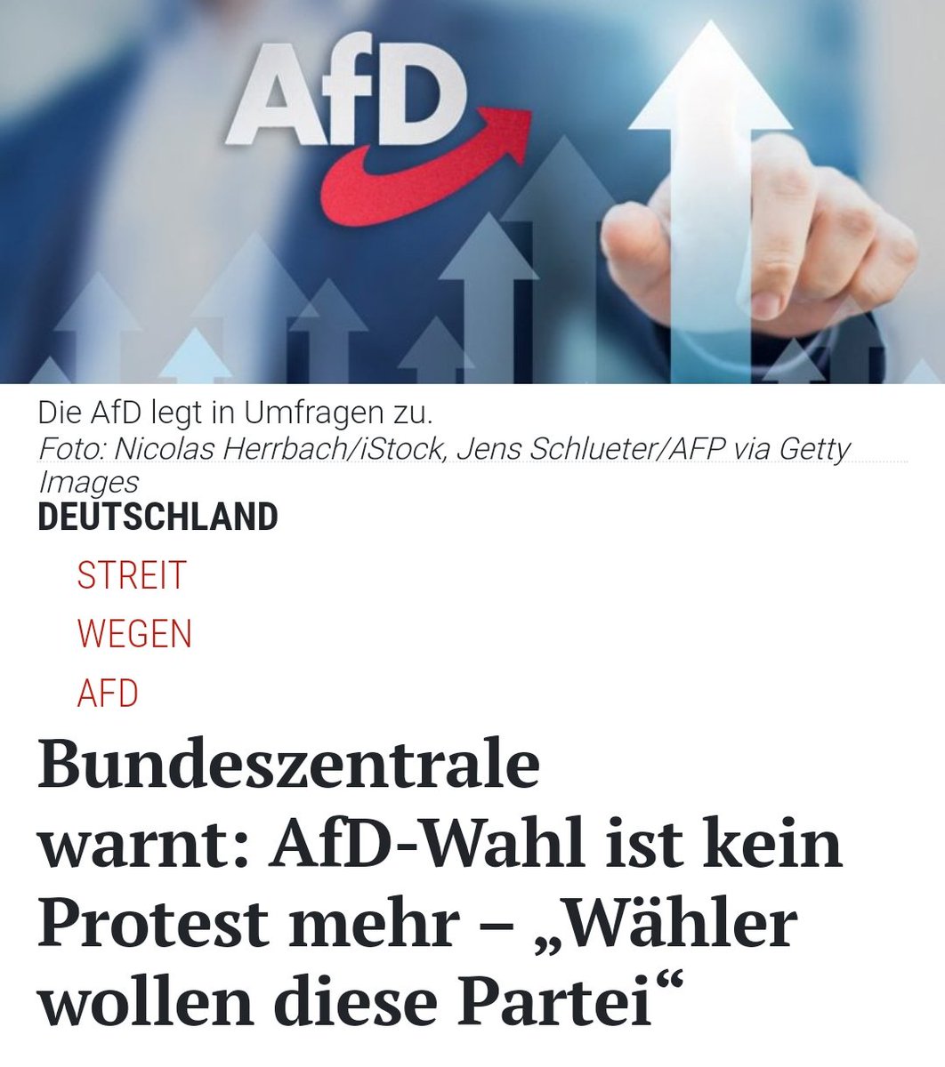 O-Ton → Bundeszentrale für politische Bildung (Präsident Thomas Krüger):

'Ich warne davor, die Wahl der AfD
noch als Protest zu begreifen. Die Wählerinnen und Wähler wollen diese Partei. Darin besteht der Ernst der Lage.'

#fckafd #wirsindmehr #Klingbeil #AfD