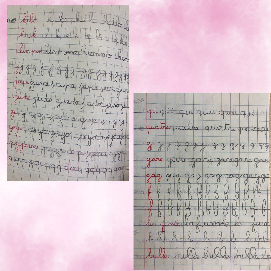 DaubenfeldS's tweet photo. Écriture GS (suite) https://t.co/HmJdO5dQSX