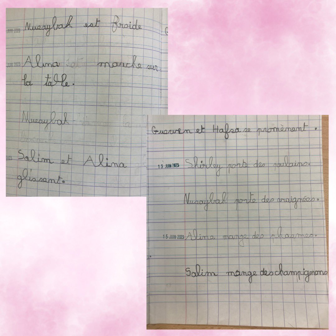 DaubenfeldS's tweet photo. Écriture GS (suite) https://t.co/HmJdO5dQSX