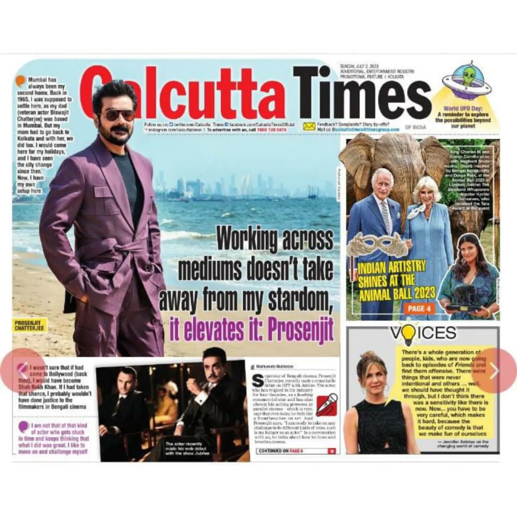prosenjitbumba's tweet photo. Chat about films, OTT and more in today's @bombaytimes @Calcutta_Times @DelhiTimesTweet @etimes @lucknowTOI.

@MaddyMatters #UniversalCommunications @timesofindia https://t.co/xFG2bTkH8l