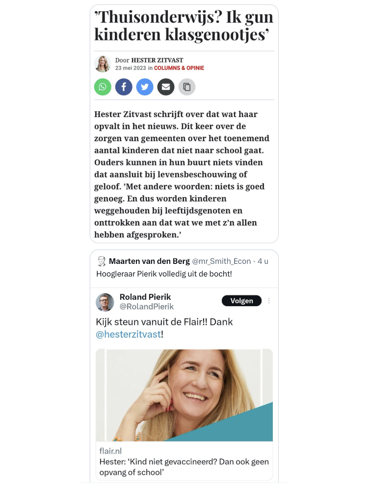 Mariska_de_Vis's tweet photo. @Poging002 @CeesCees72 Lijkt me top plan, het gedrocht #leerplicht afschaffen! alleen denk ik niet dat Hester dat gedrocht wil afschaffen, wellicht enkel voor vaccinvrije kinderen.  Weet Zitvast trouwens dat procentueel gezien veel kinderen die thuisonderwijs krijgen niet of nauwelijks ingeënt zijn? https://t.co/iXv87pEkhK