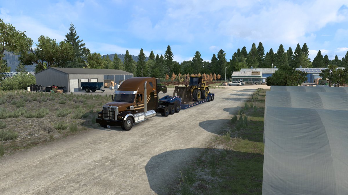 MichaundCordi's tweet photo. Wes and i on our way to Utah delivering an heavy Loader💪🤠👌
@SCSsoftware 
@WstrnStarTrucks 
#49XPowerHood
#AmericanTruckSimulator https://t.co/veEyb9XEXh