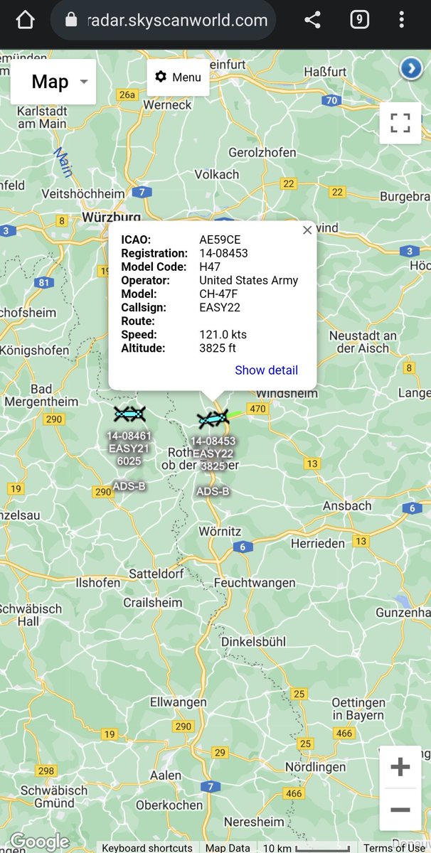 scan_sky's tweet photo. #EASY Flight Airborne From Illesheim Army Heliport, Germany π©πͺ & Should Be Heading To RAF Northolt π¬π§
#EASY21 - 14-08461
#EASY22 - 14-08453
Support For #POTUS πΊπΈ Upcoming Short Visit To The UK π¬π§ https://t.co/NYzxtvXWUT