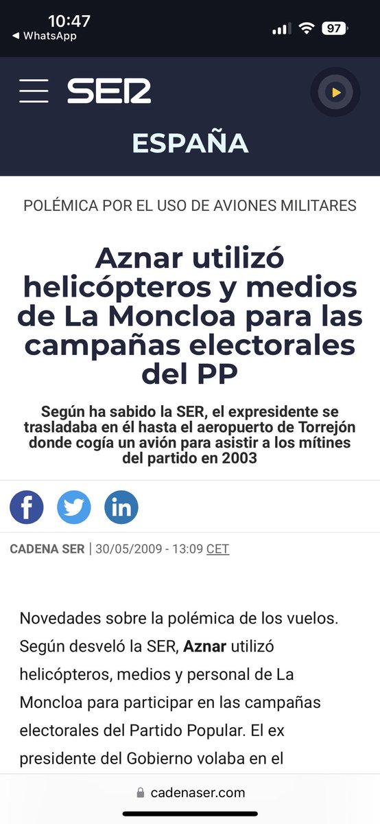 JoseantonioJun's tweet photo. En ese caso, ¿habrán prescrito los delitos por el uso del Falcon de @marianorajoy y Aznar?.
Que cosas tienes Pons. Sin acritud. https://t.co/efYySRIu0h