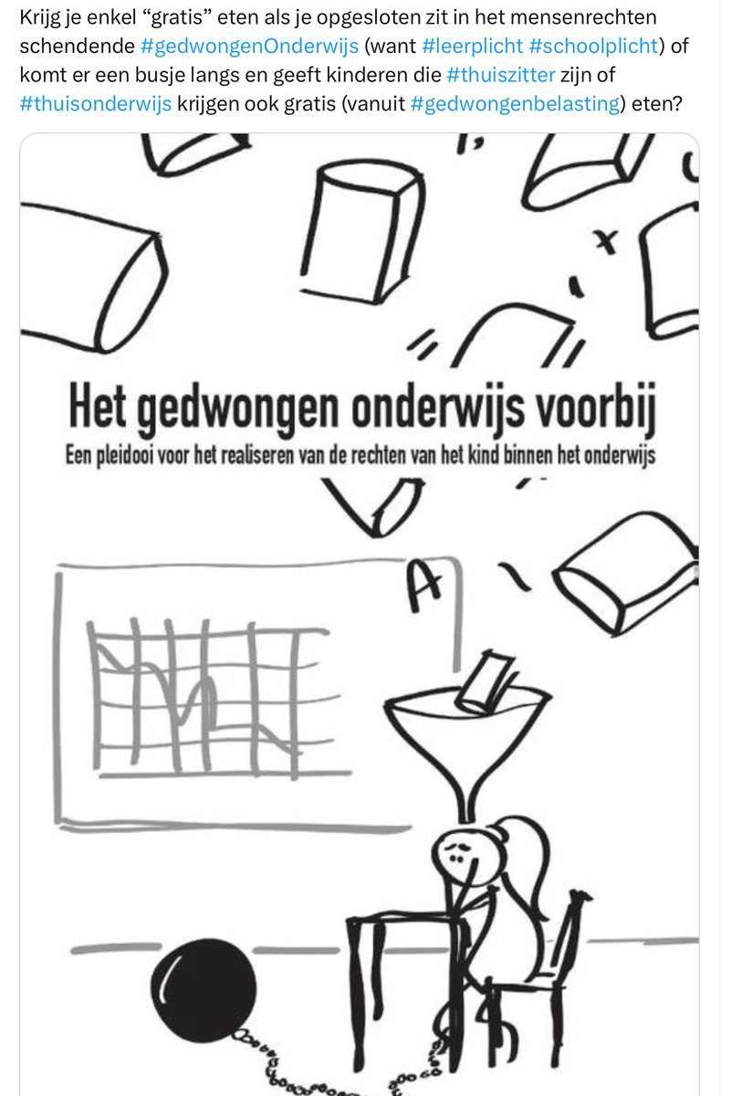 Mariska_de_Vis's tweet photo. @HelvensteijnLeo @CeesCees72 Nee, als je je “gratis” spuitjes niet hebt gehad dan ben je straks vrijgesteld van het gedrocht leerplicht.

ben je volgens het rvp programma volgespoten dan heb je schoolplicht en zullen alle kinderen “gratis” eten krijgen in het #gedwongenOnderwijs 🤡🤡🤡 https://t.co/fQDxMi0hvK