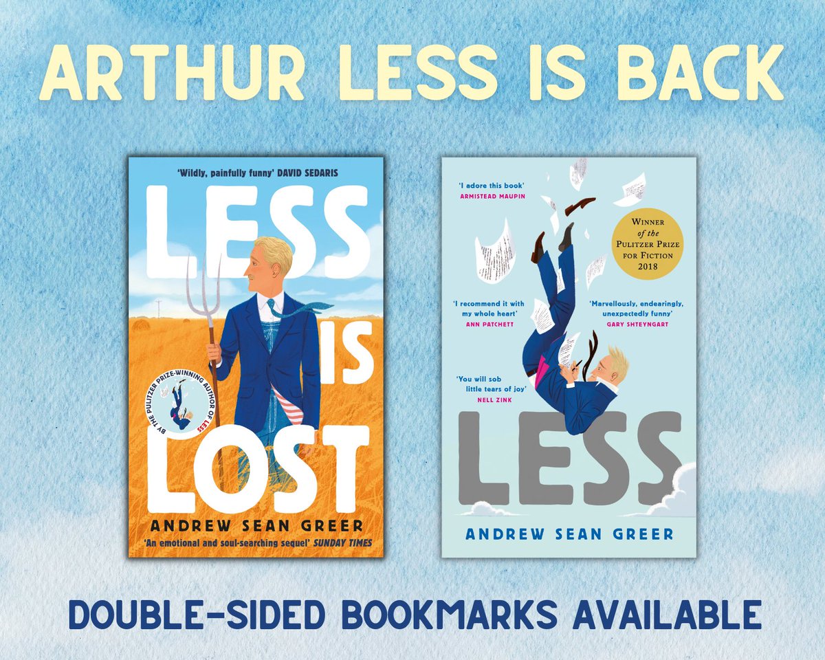 LBBookNews's tweet image. 🗞 ARTHUR LESS IS BACK 🗞

'An emotional and soul-searching sequel' - Sunday Times
#LessIsLost by Andrew Sean Greer is out next week in paperback!

For new fans of #Less, we have doubled-sided bookmarks available. Email Lilly.cox@littlebrown.co.uk to request some for your shop.