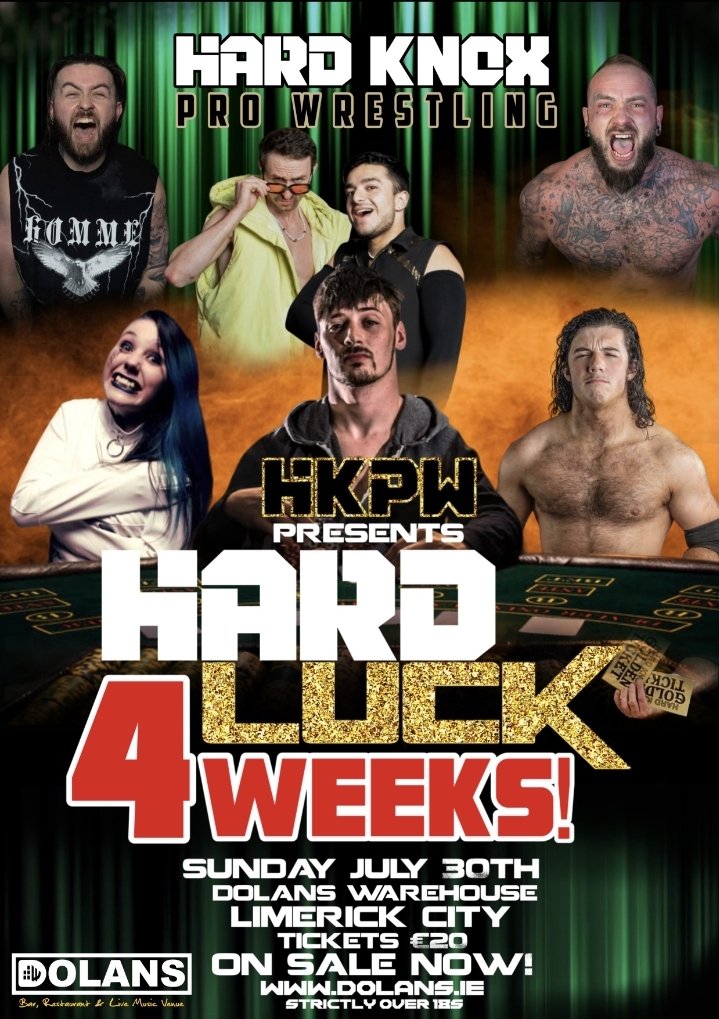 With just Four weeks to go, the countdown to HARD LUCK is on!
dolans.ie/gigs-events-li…