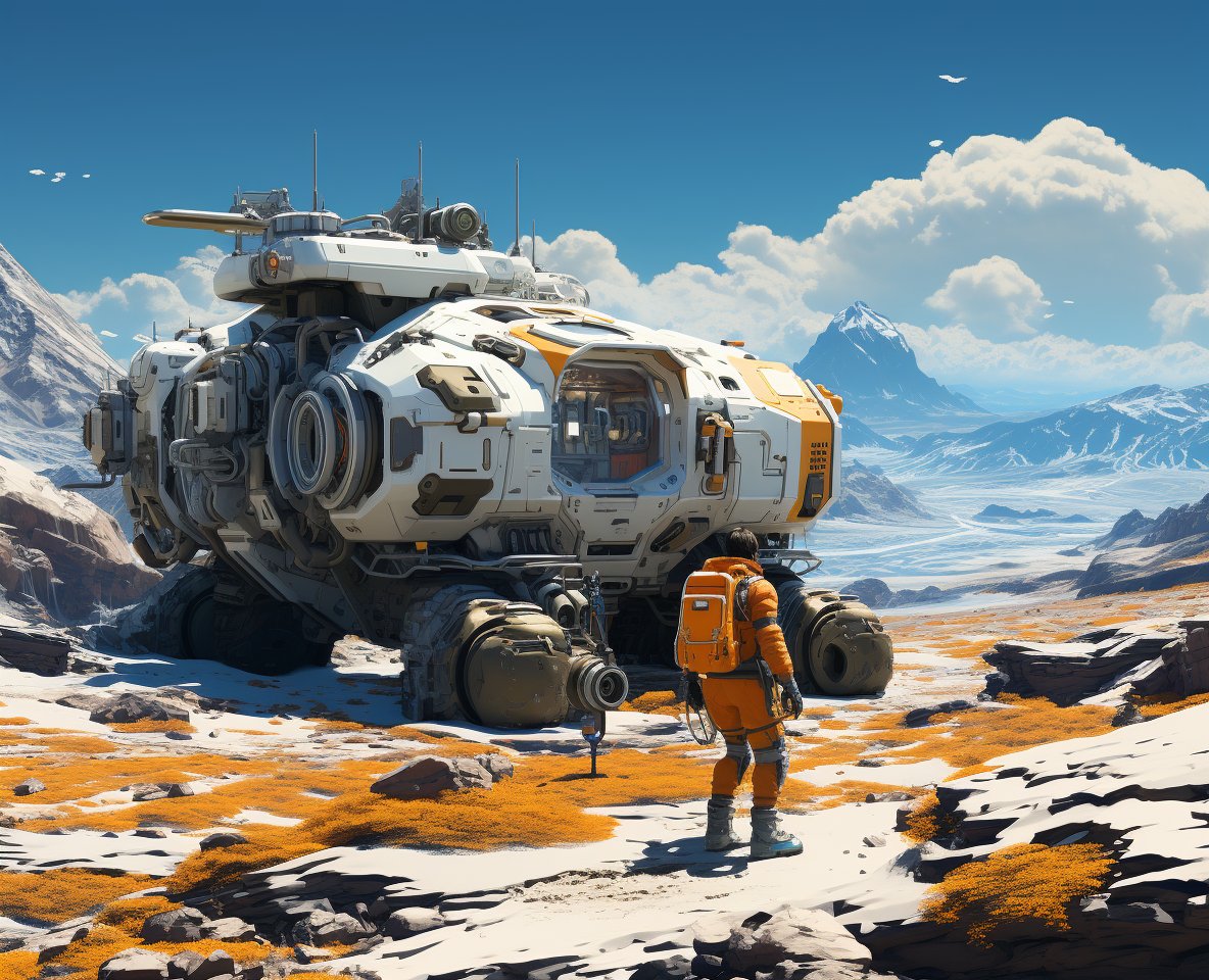 The First expedition 
#aiartcommunity #midjourney #AiLust #scifi