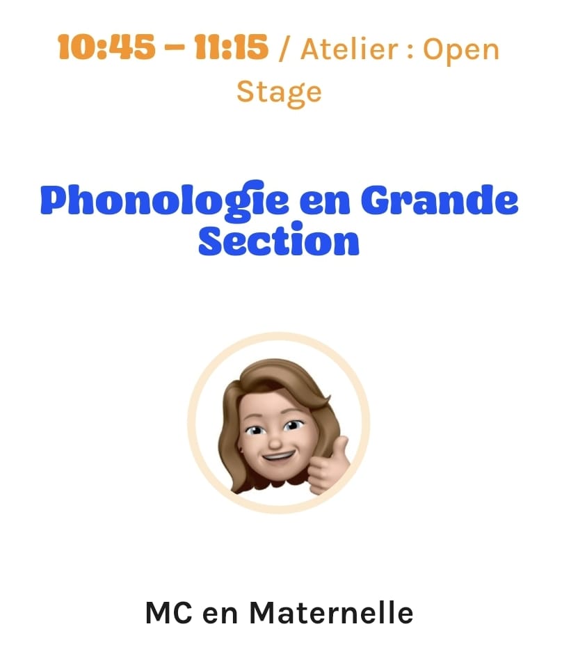 Parce que j'aime écouter, échanger et rencontrer des personnes passionnées par la pédagogie, je vais me rendre au #ked23 le 10 juillet.

Mon programme de base : 
▶️phonologie en GS avec  
▶️apprentissage et neurosciences 
▶️lâcher prise 
▶️étoiles de compétences

1/2 🔽