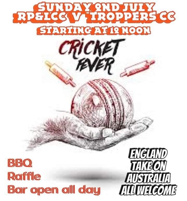 rode_parkcc's tweet photo. Today we host Troopers Cricket Club from down under in our very own ashes! Game starts at 12 noon and all are welcome. #RPLCC https://t.co/6zLpOCExgb