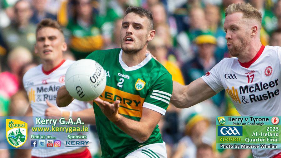 🏐 2023 All-Ireland Senior Football Championship Quarter-Final, Kerry v Tyrone. #wearekerry #ciarraíabú

📸 Maurice Whelan