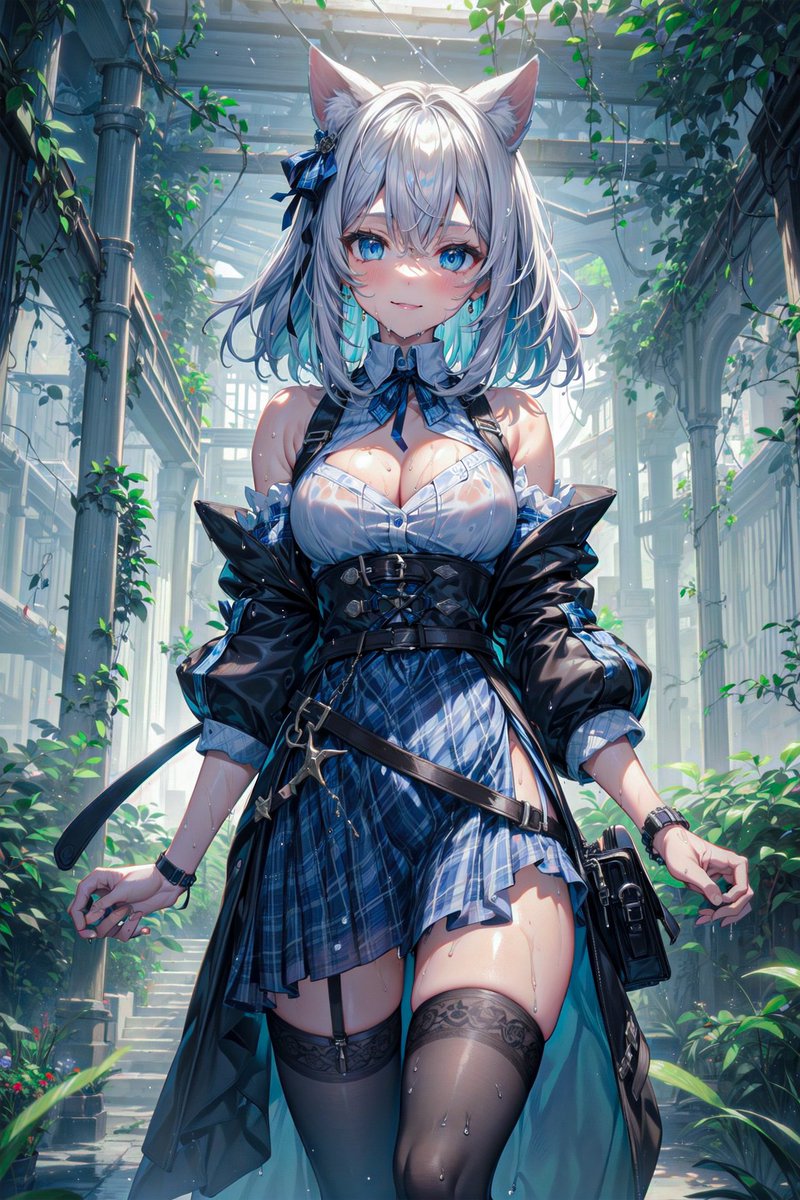 wansu_AI's tweet photo. 皆さんこんにちは！
最近はエッッなのに走りすぎてたので、清純なのもたまはあげますね😌

今日もめちゃくちゃ暑かったですね😩
皆さんはお休みでしたか？

#AIイラスト
#AIイラスト好きと繋がりたい
#AI術師さんと繋がりたい
#AI術師と繋がりたい
#銀髪 #ニーソ #ネコミミ
#pixai https://t.co/UY3adRHV4M