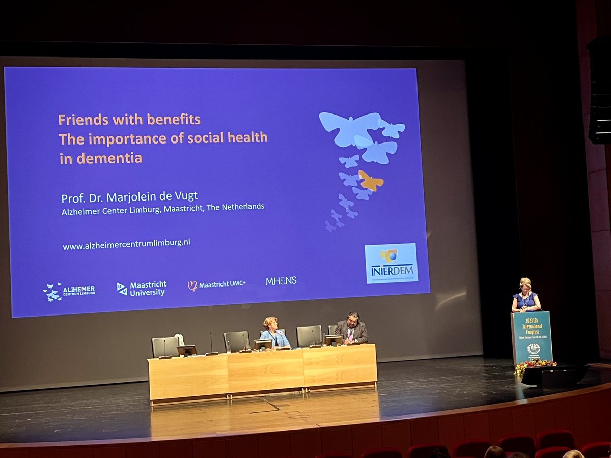 Plenary - “The role of social connectedness in the multifactorial demential syndrome. Does social life matter?” - IPA/INTERDEM live webinar @IPA_online