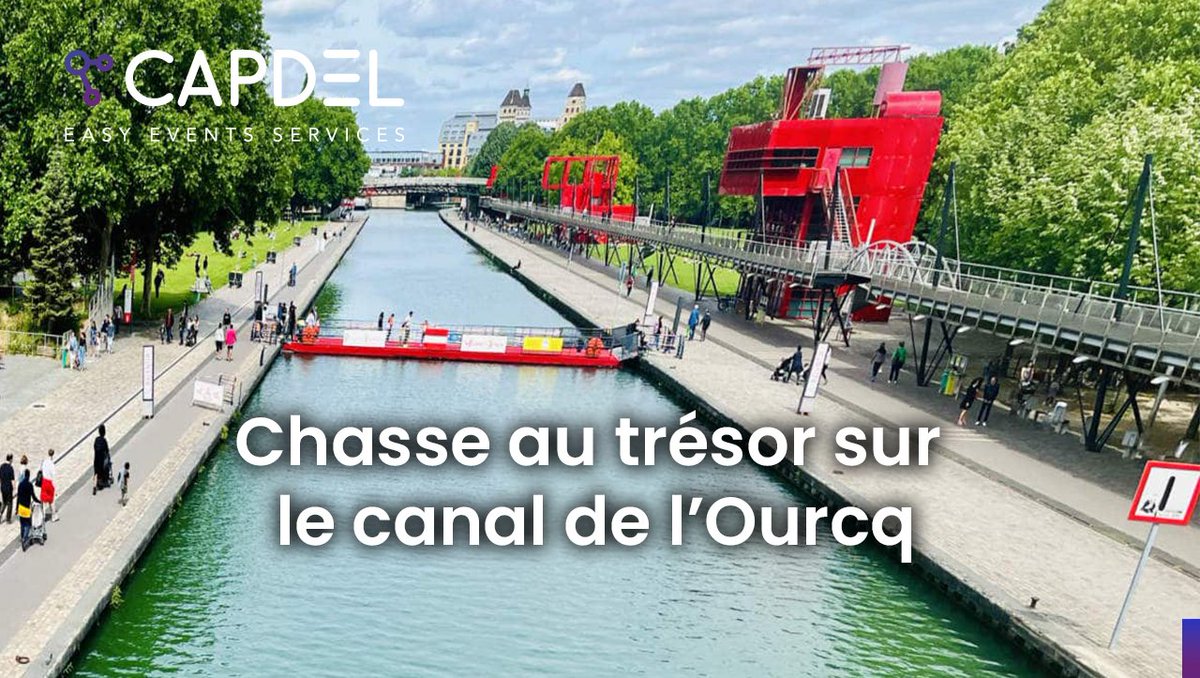 Vous recherchez des activités pour votre événement de rentrée ? Pourquoi ne pas prolonger les vacances avec une chasse au trésor sur le canal de l'Ourcq ?

#event #evenementielparis #eventplanning #teambuilding #canaldelourcq #paris