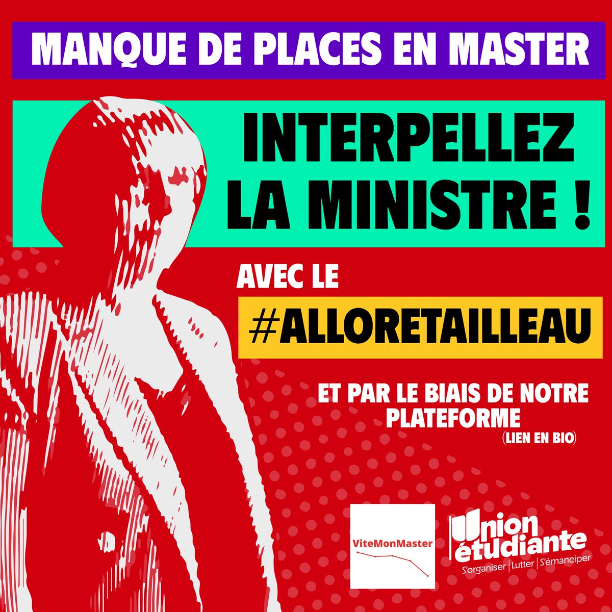 unionetudiante_'s tweet photo. #AlloRetailleau
Alors que des milliers de jeunes n'ont toujours aucune affectation sur #MonMaster, nous revendiquons la création de 30 000 places et la mise en place d'une phase complémentaire en urgence. Interpelle le gouvernement par mail ou tweet ici!➡️ https://t.co/wCIU1CaKaA https://t.co/cNcRPfQ7Ep