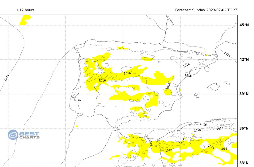 bestweather_'s tweet image. Durante a tarde deste Domingo poderão surgir aguaceiros/trovoadas em especial em  pontos montanhosos do interior norte e centro (amarelo), com risco de granizo e rajadas pontualmente significativas.
#Trovoada #Portugal