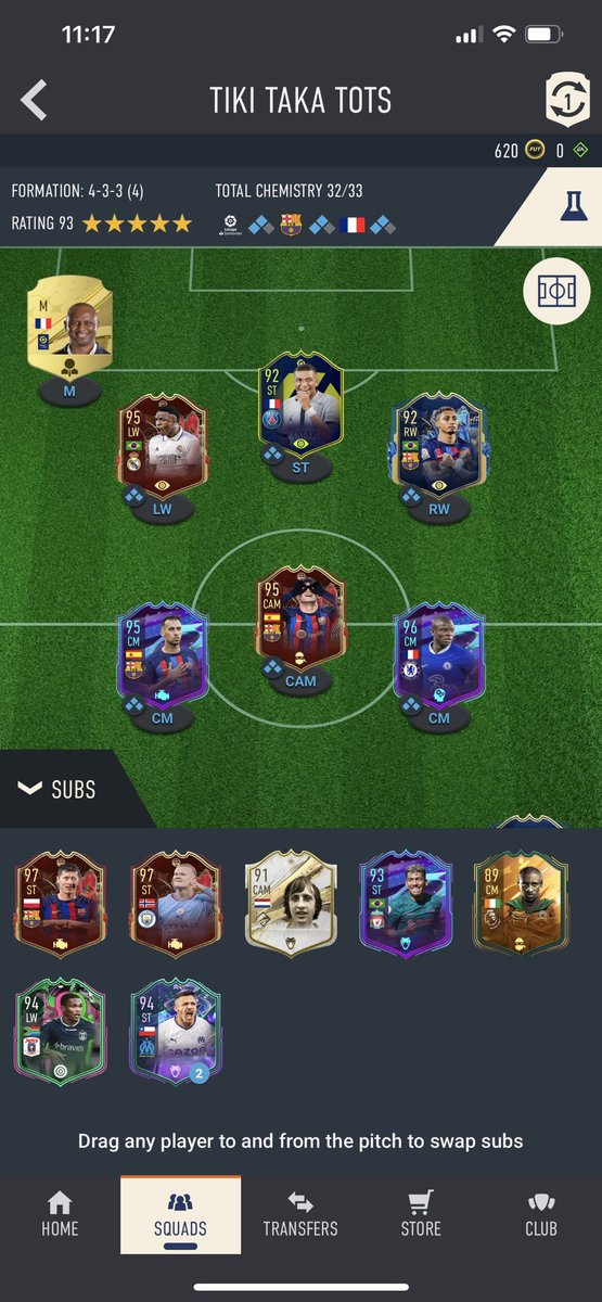 NamPoseidon's tweet photo. At last.. Kante joins! Think i’m over FIFA 23 for real now🤦🏼♂️ #FIFA23 #FINALSQUAD #FUT23 https://t.co/dcOCzxCbjf