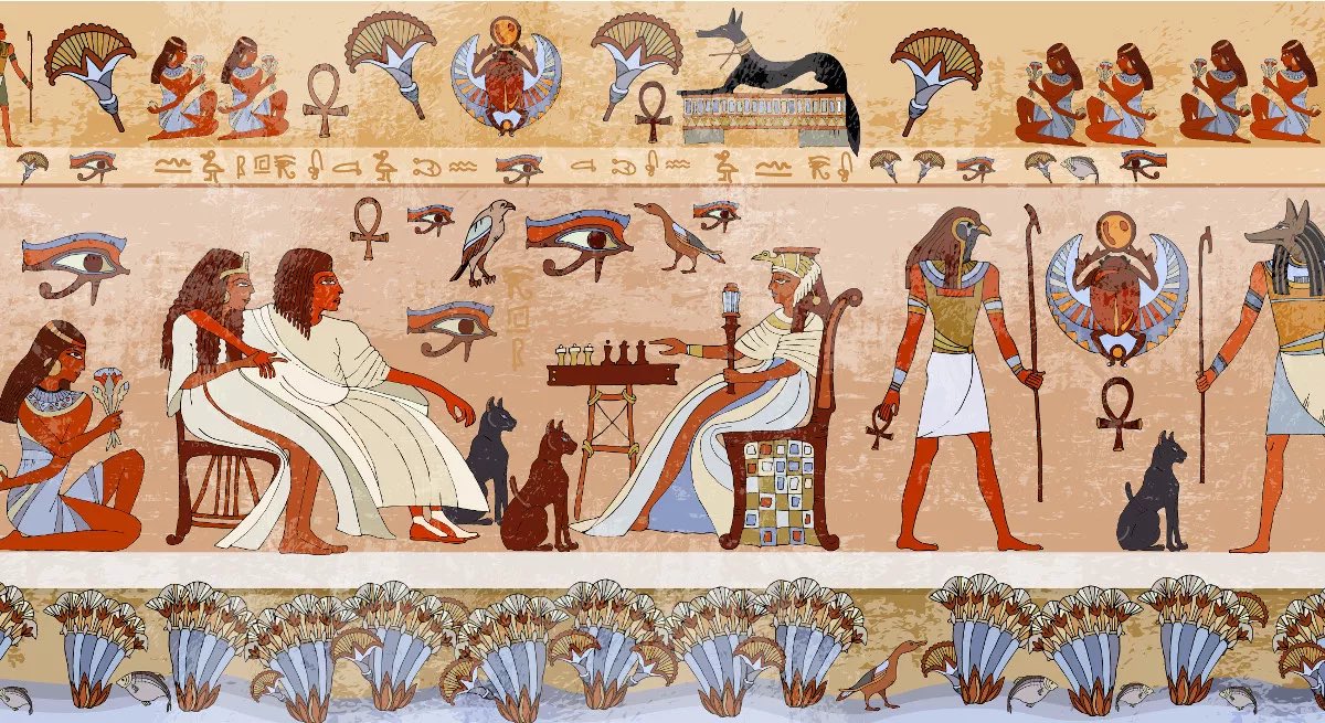 MarvinRobert10's tweet photo. Discover Egyptian art, a rich artistic tradition dating back over 5,000 years. Egyptians used art to express their culture, religion, and history. 

#EgyptianArt  #ElmonXTut https://t.co/5vC1i8Q8JO