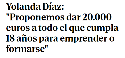 Me encanta cuando los políticos prometen dinero a distintos colectivos como si ese dinero lo tuviesen. 

No se si alguien les ha contado que gastan mucho más de lo que ingresan, que no gestionan bien las cuentas públicas, que hay un despilfarro vergonzoso, que tenemos una