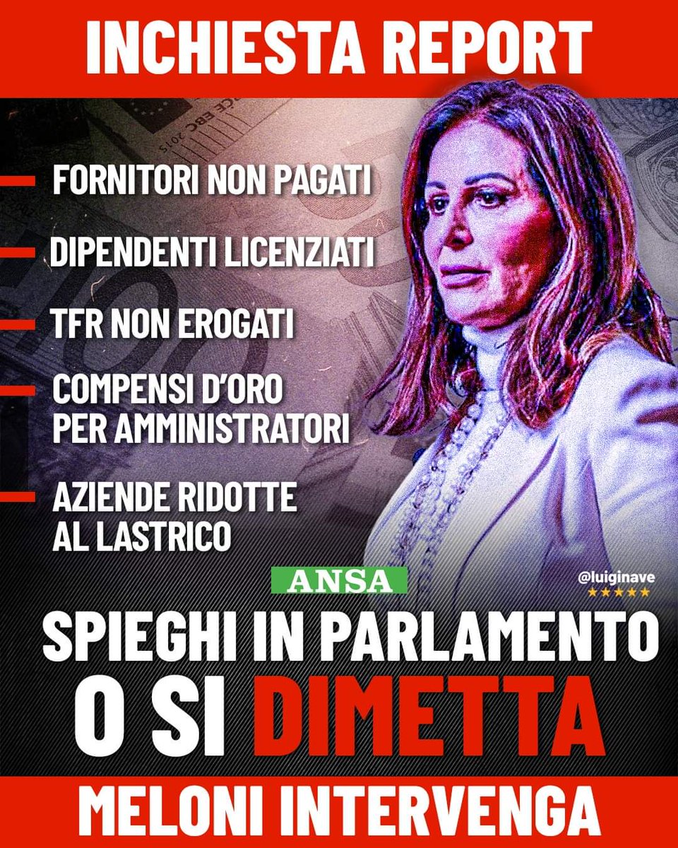 Emyx5S's tweet photo. @DSantanche #Dimissioni
Sia onesta per una volta nella vita e SI #DIMETTA da un ruolo di #Ministro che non rispetta e lo sta denigrando con il suo misero comportamento. https://t.co/qjNvc52PiE