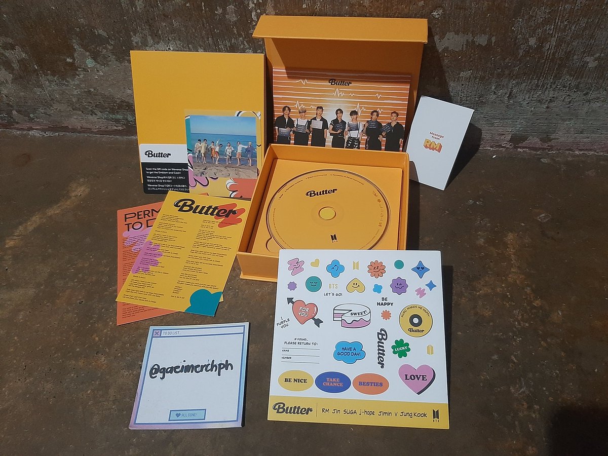 gaeimerchph's tweet photo. #GAEI_Onhands

BTS Butter Album (Cream Ver.) - ₱300

▪︎unsealed
▪︎w/ dent (see pic)
▪︎DOP - 3days upon reservation
▪︎SCO

DM to avail https://t.co/rmgcPH9FTe