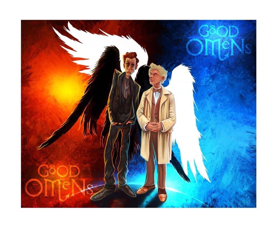 GO #GoodOmens #neilgaiman #michaelsheen #davidtennant #GoodOmensFanArt